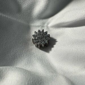 Authentic Retired Pandora Ice Crystal Snowflake Charm (product #791764CZ)